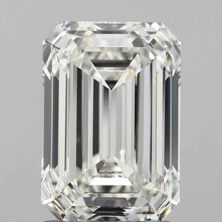 1.84ct H VS1 Rare Carat Ideal Cut Emerald Lab Grown Diamond