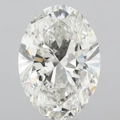 10.02ct J SI2 Rare Carat Ideal Cut Oval Diamond