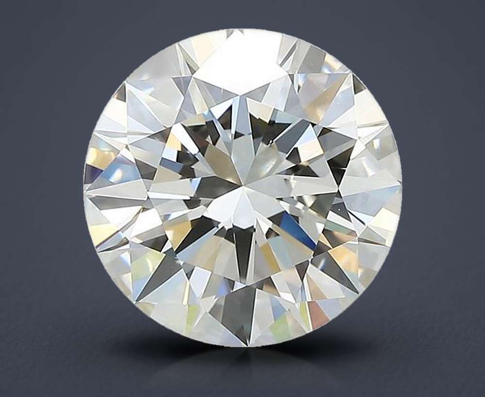 3.02ct H VS1 Rare Carat Ideal Cut Round Diamond