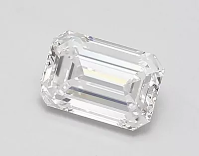 0.93ct D VVS1 Rare Carat Ideal Cut Emerald Lab Grown Diamond