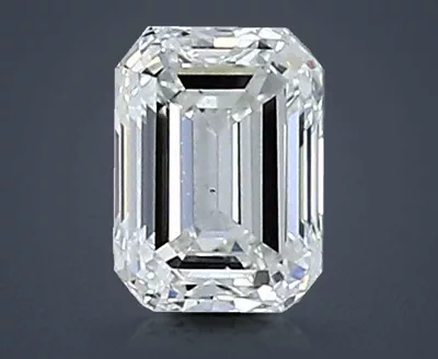 0.35ct H VS2 Rare Carat Ideal Cut Emerald Diamond