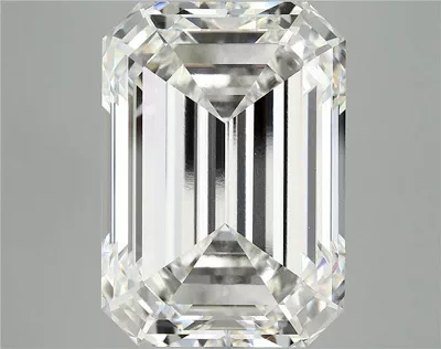 13.66ct F VVS2 Rare Carat Ideal Cut Emerald Lab Grown Diamond