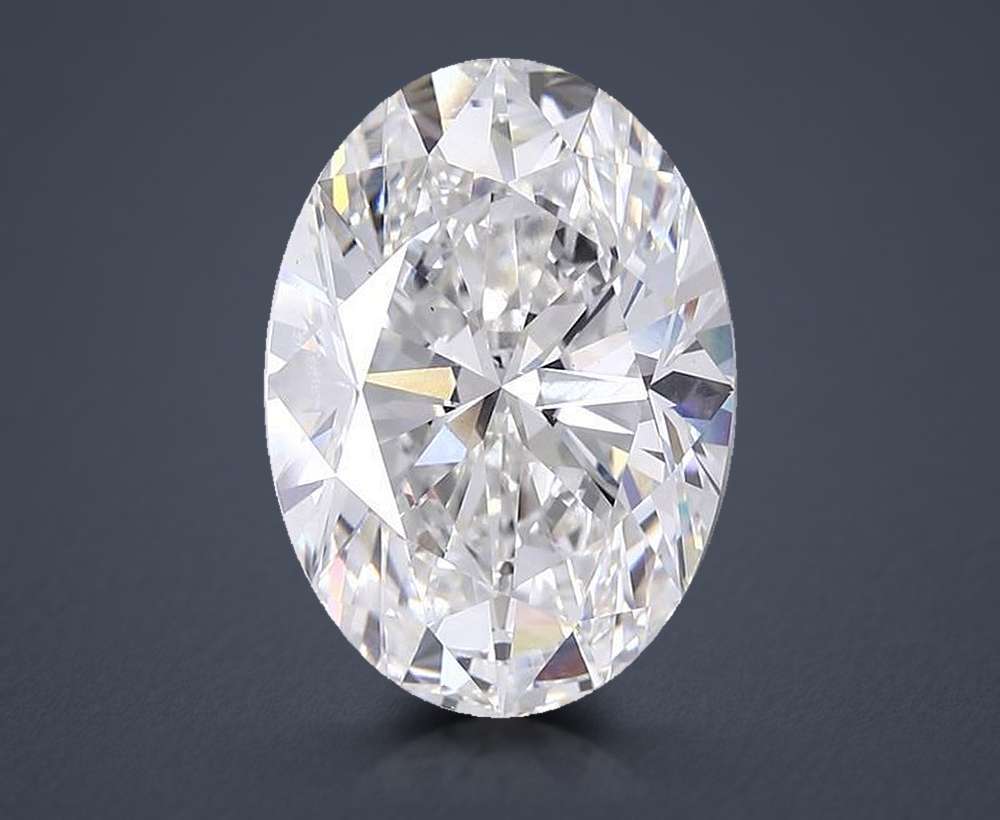 25.03ct F VS1 Very Good Cut Oval Lab Grown Diamond