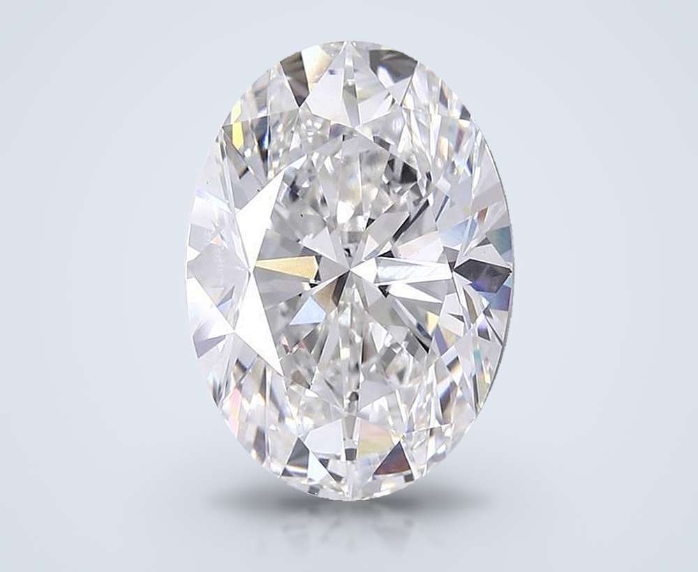 25.03ct F VS1 Very Good Cut Oval Lab Grown Diamond