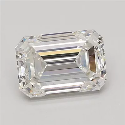 3.80ct F VS1 Excellent Cut Emerald Lab Grown Diamond