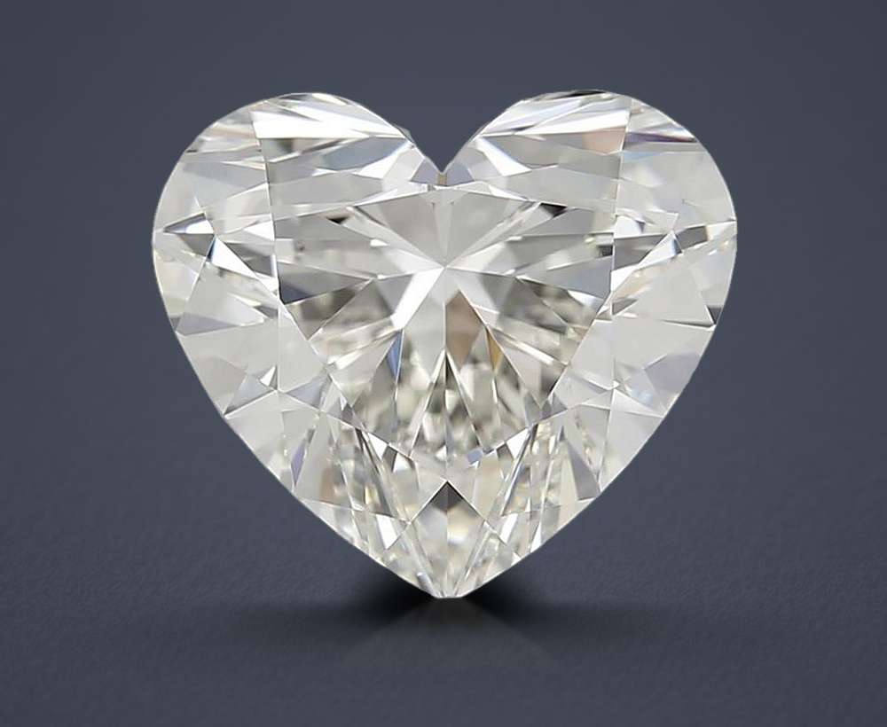 2.04ct K VVS2 Rare Carat Ideal Cut Heart Diamond