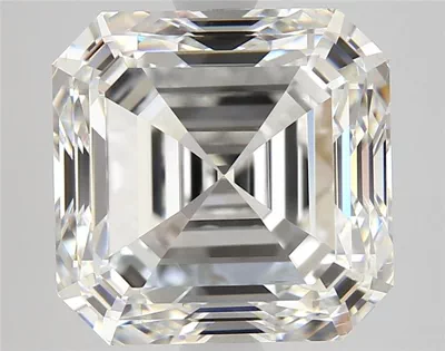 4.01ct H SI1 Rare Carat Ideal Cut Asscher Diamond