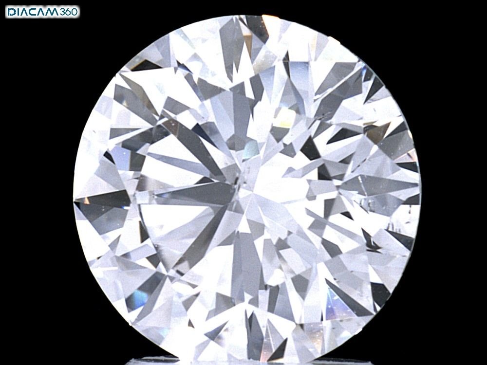 2.62ct F SI1 Rare Carat Ideal Cut Round Diamond