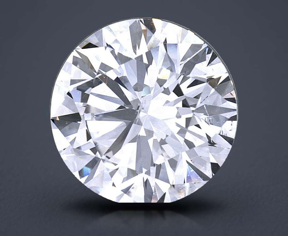 2.62ct F SI1 Rare Carat Ideal Cut Round Diamond