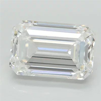 5.01ct E VS2 Rare Carat Ideal Cut Emerald Lab Grown Diamond