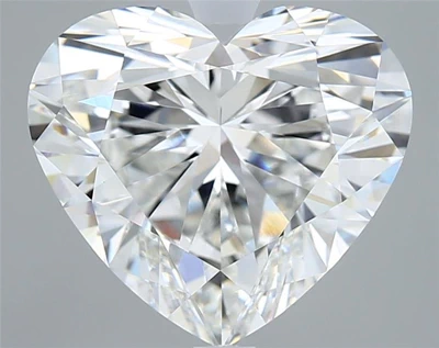 6.04ct E VVS2 Rare Carat Ideal Cut Heart Lab Grown Diamond