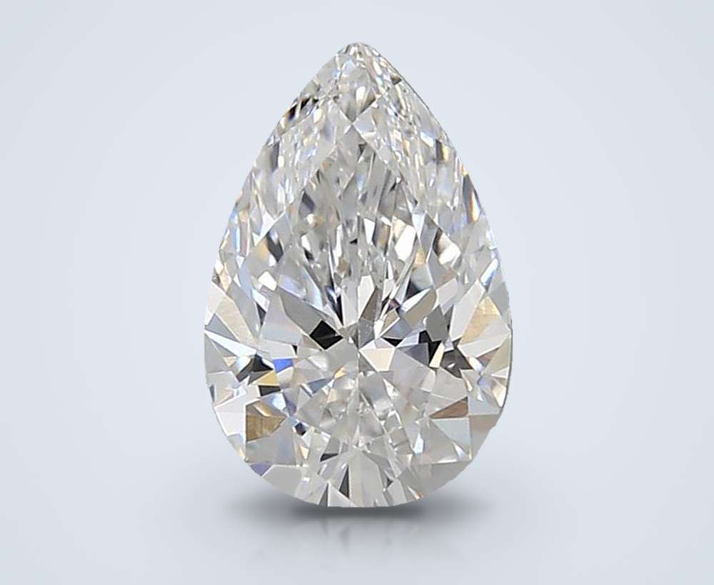 1.35ct D VVS1 Rare Carat Ideal Cut Pear Lab Grown Diamond
