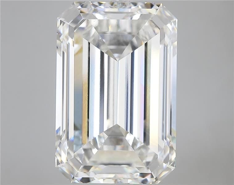 15.16ct F VVS2 Excellent Cut Emerald Lab Grown Diamond