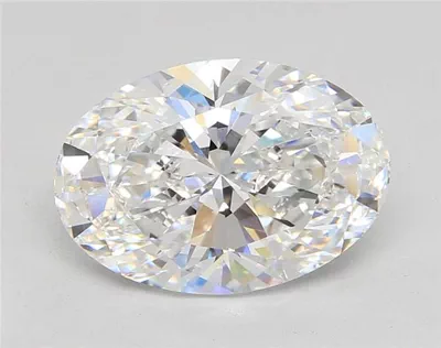 4.94ct E VS1 Rare Carat Ideal Cut Oval Lab Grown Diamond