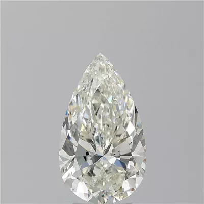 4.02ct J IF Rare Carat Ideal Cut Pear Diamond