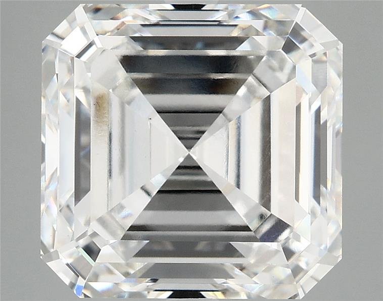 8.04ct F VVS2 Rare Carat Ideal Cut Asscher Lab Grown Diamond
