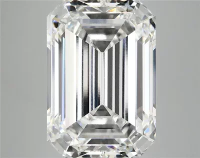 13.17ct F VVS2 Rare Carat Ideal Cut Emerald Lab Grown Diamond