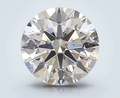 3.28ct E SI1 Rare Carat Ideal Cut Round Lab Grown Diamond