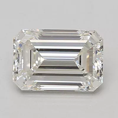 1.28ct F VVS2 Rare Carat Ideal Cut Emerald Lab Grown Diamond