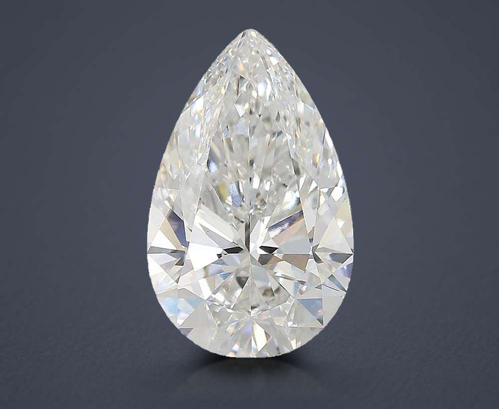 9.05ct E VS1 Rare Carat Ideal Cut Pear Lab Grown Diamond