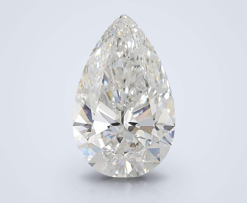 9.05ct E VS1 Rare Carat Ideal Cut Pear Lab Grown Diamond