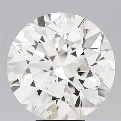 7.03ct H SI2 Rare Carat Ideal Cut Round Diamond