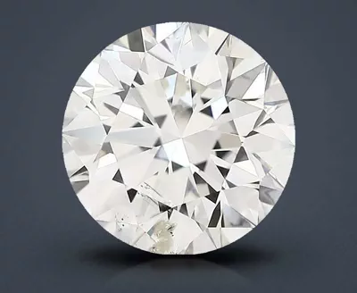 7.03ct H SI2 Rare Carat Ideal Cut Round Diamond