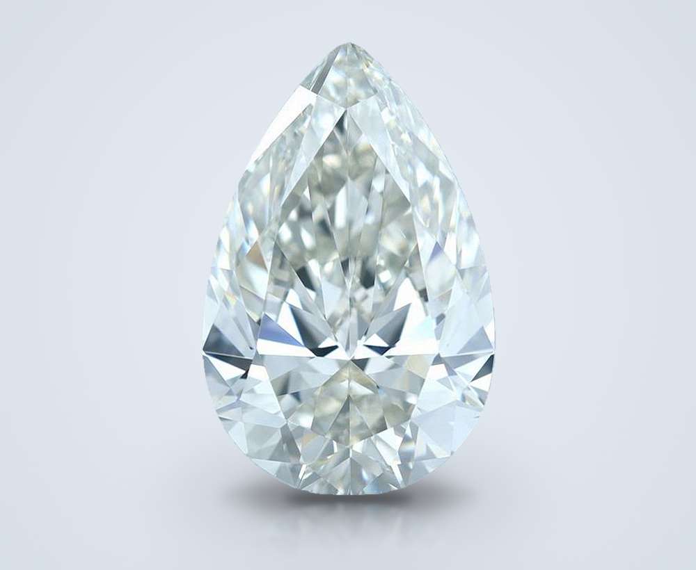 4.04ct J VS1 Rare Carat Ideal Cut Pear Diamond