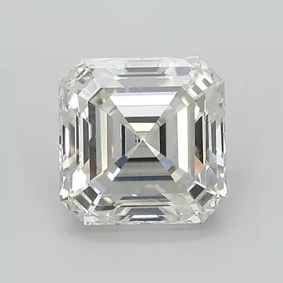 3.12ct G VS1 Rare Carat Ideal Cut Asscher Lab Grown Diamond