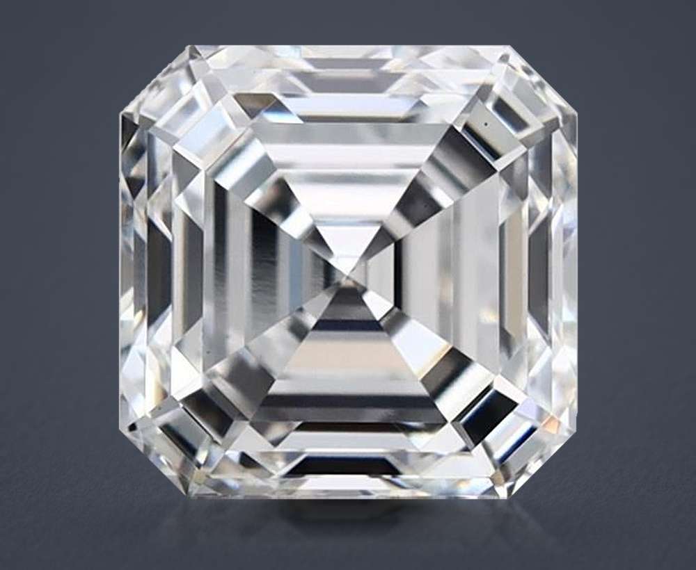 1.55ct E VS1 Rare Carat Ideal Cut Asscher Lab Grown Diamond