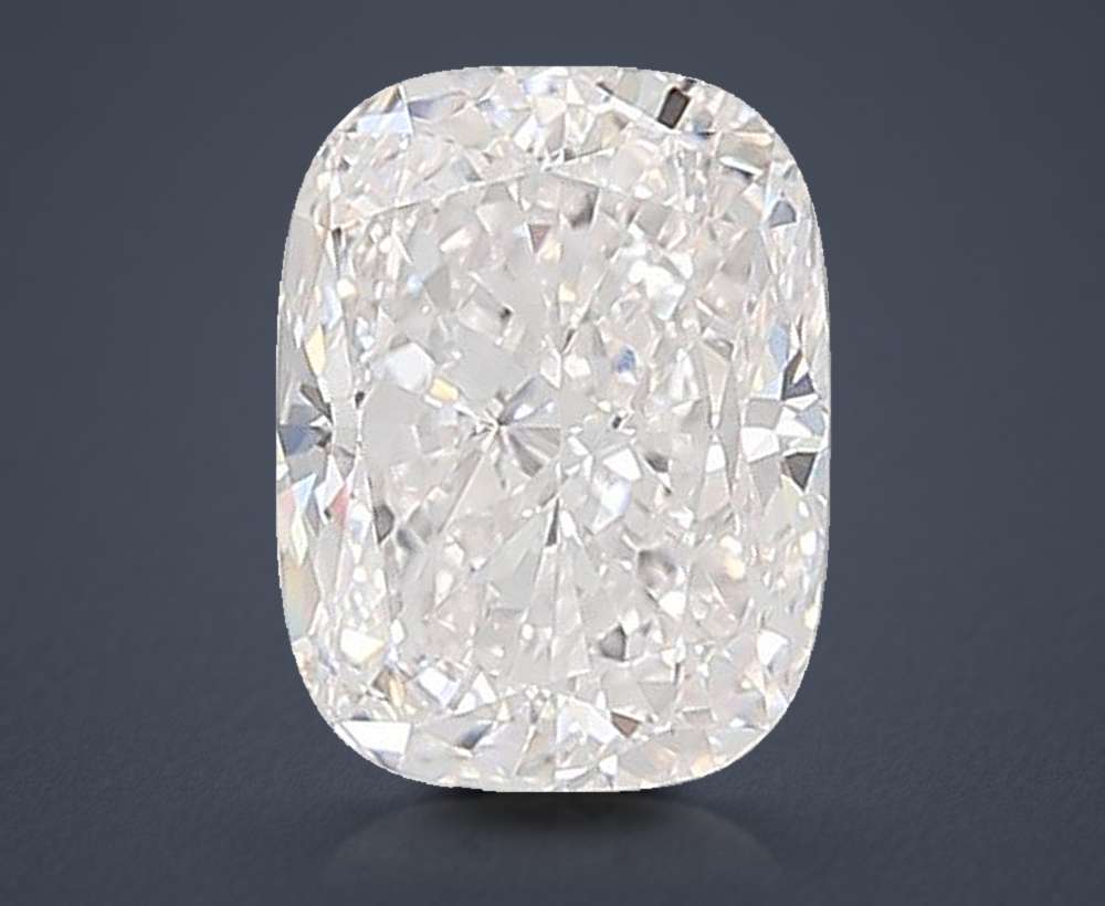3.58ct E VVS1 Very Good Cut Cushion Lab Grown Diamond