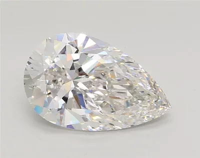 3.05ct F VVS2 Rare Carat Ideal Cut Pear Lab Grown Diamond