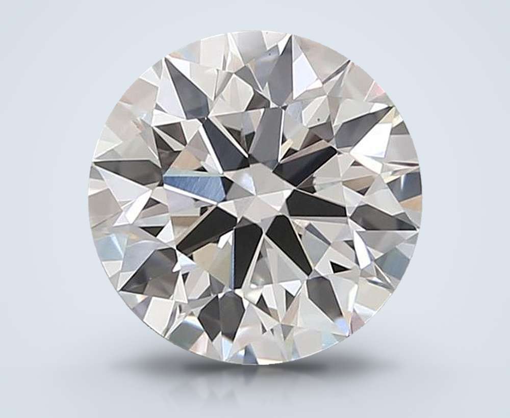 3.03ct F VS1 Rare Carat Ideal Cut Round Lab Grown Diamond