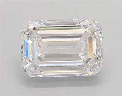 2.75ct E VS2 Rare Carat Ideal Cut Emerald Lab Grown Diamond