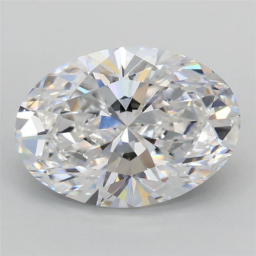 3.09ct D VVS2 Rare Carat Ideal Cut Oval Lab Grown Diamond
