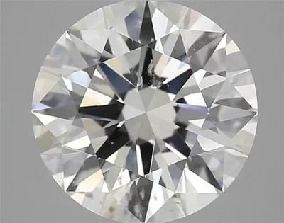 3.02ct J SI2 Rare Carat Ideal Cut Round Diamond