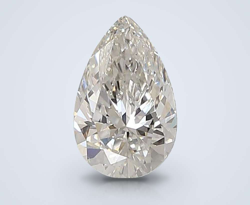0.90ct F VS1 Rare Carat Ideal Cut Pear Lab Grown Diamond