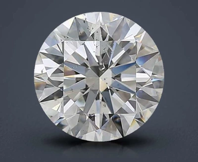 3.01ct I SI2 Rare Carat Ideal Cut Round Diamond