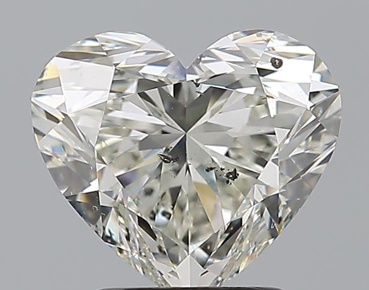 2.53ct K SI2 Rare Carat Ideal Cut Heart Diamond