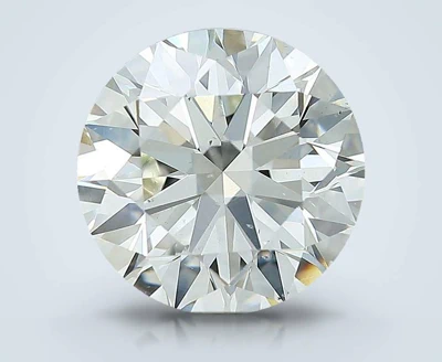 3.02ct K SI1 Rare Carat Ideal Cut Round Diamond