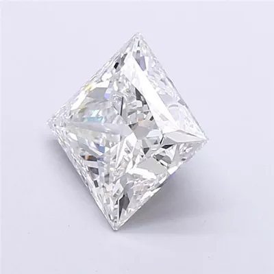 3.09ct E VS1 Rare Carat Ideal Cut Princess Lab Grown Diamond