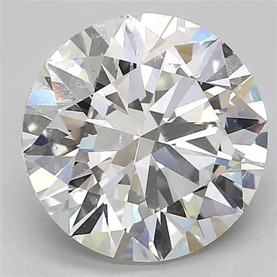 4.05ct I SI1 Rare Carat Ideal Cut Round Diamond