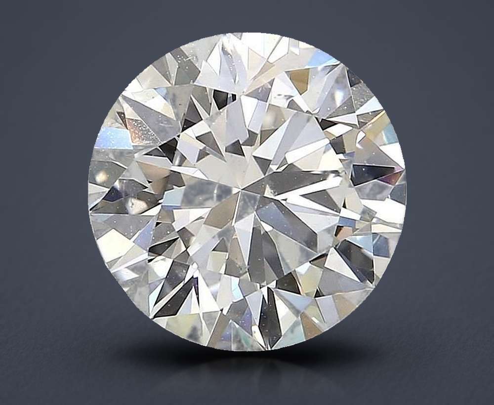 4.05ct I SI1 Rare Carat Ideal Cut Round Diamond