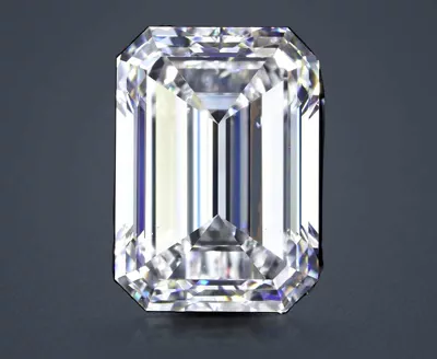 5.34ct D VS2 Rare Carat Ideal Cut Emerald Diamond