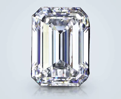 5.34ct D VS2 Rare Carat Ideal Cut Emerald Diamond