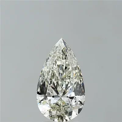 3.01ct I SI2 Rare Carat Ideal Cut Pear Diamond