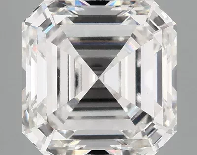 4.04ct F VVS2 Excellent Cut Asscher Lab Grown Diamond