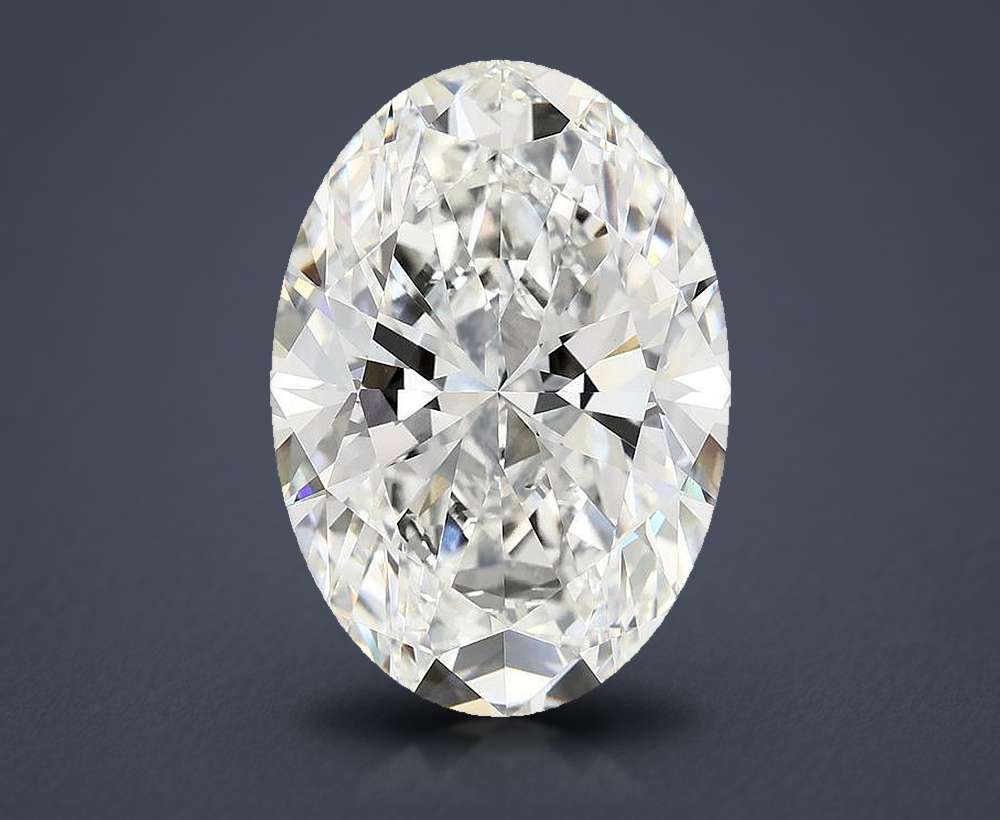 10.11ct F VVS2 Rare Carat Ideal Cut Oval Lab Grown Diamond