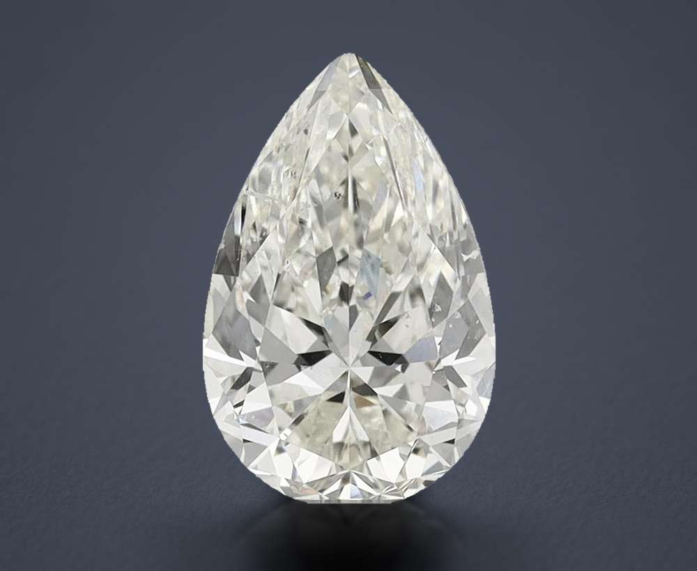 2.53ct K SI2 Rare Carat Ideal Cut Pear Diamond