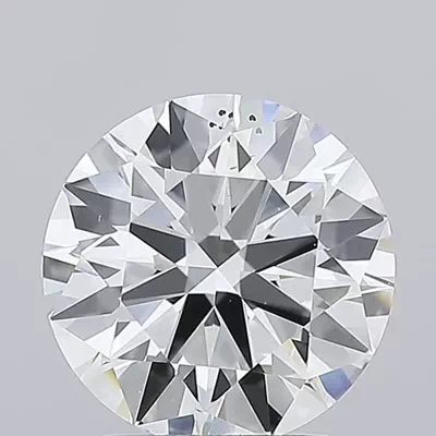 2.76ct E SI1 Rare Carat Ideal Cut Round Lab Grown Diamond